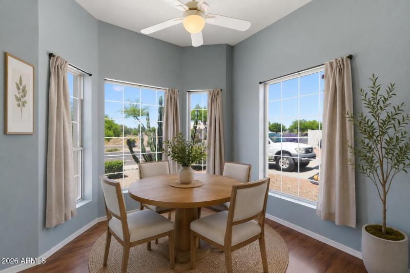 Bay Window Area Virtually Staged