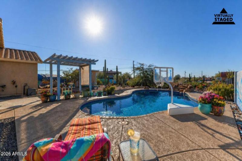 relax by the pool