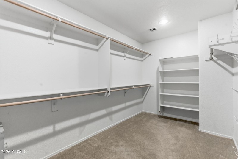 Primary closet
