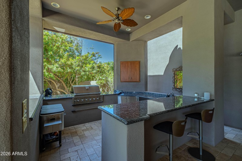 Large Outdoor Covered BBQ area