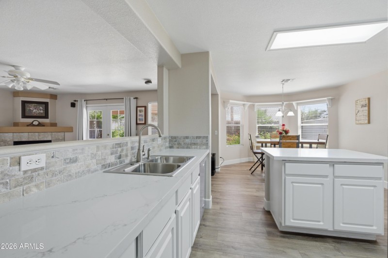 Lots of cabinet & countertop space!
