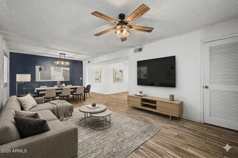 Living Room Virtually Staged