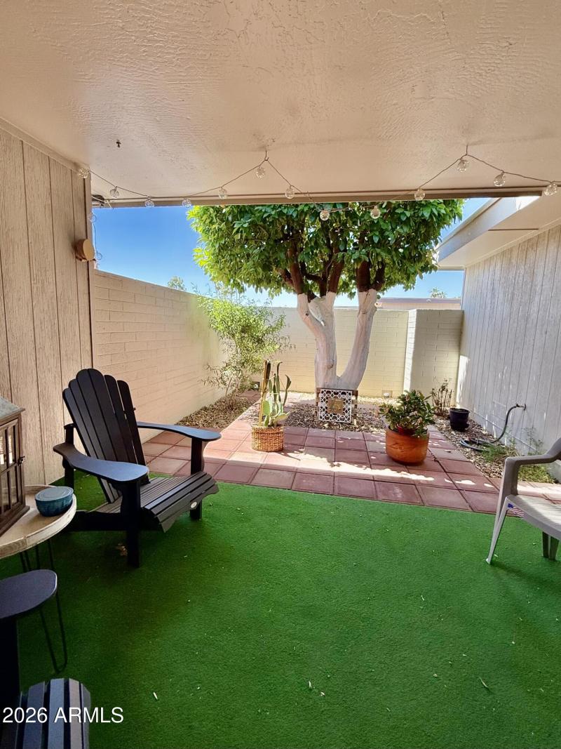 Back covered patio