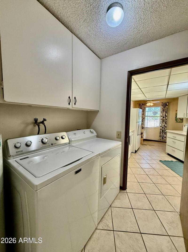 Interior laundry room