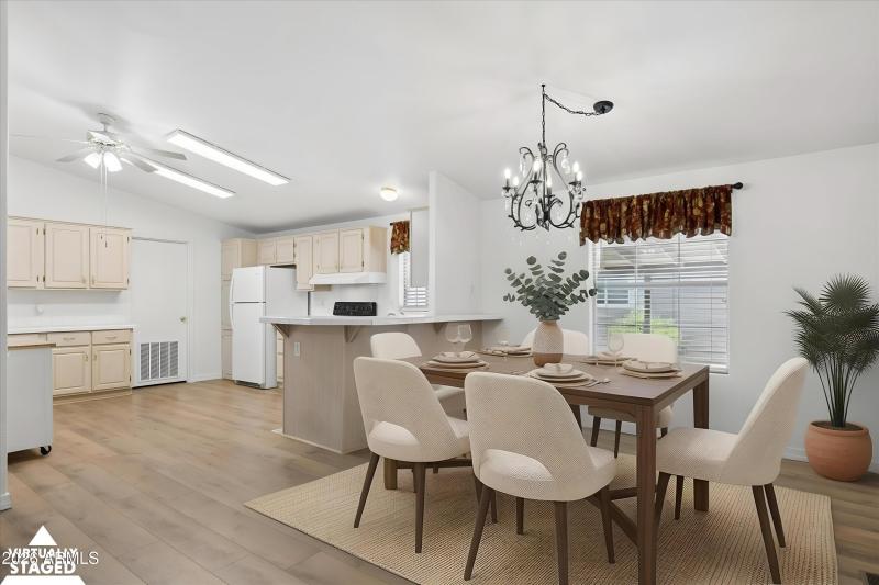 Virtual staged kitchen