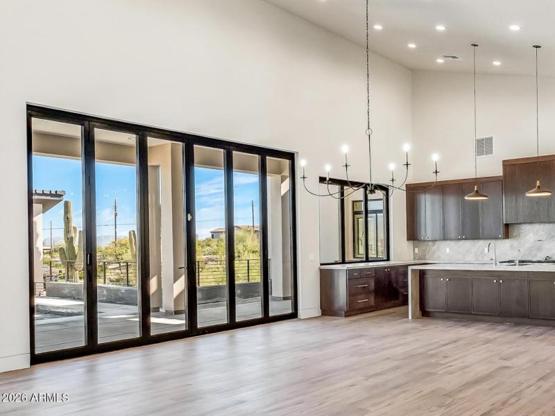 Large sliding doors and window