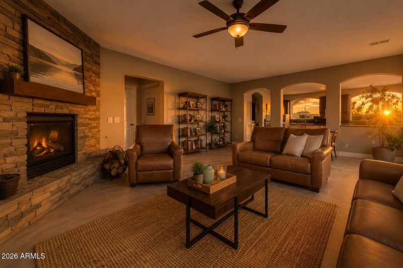 Fireplace/Living room