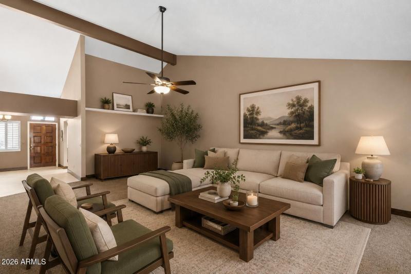 Living Room - Virtually Staged