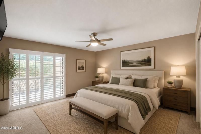 Primary Bedroom - Virtually Staged