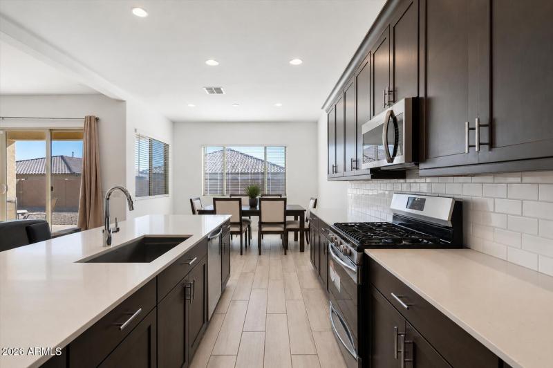 kitchen and dining
