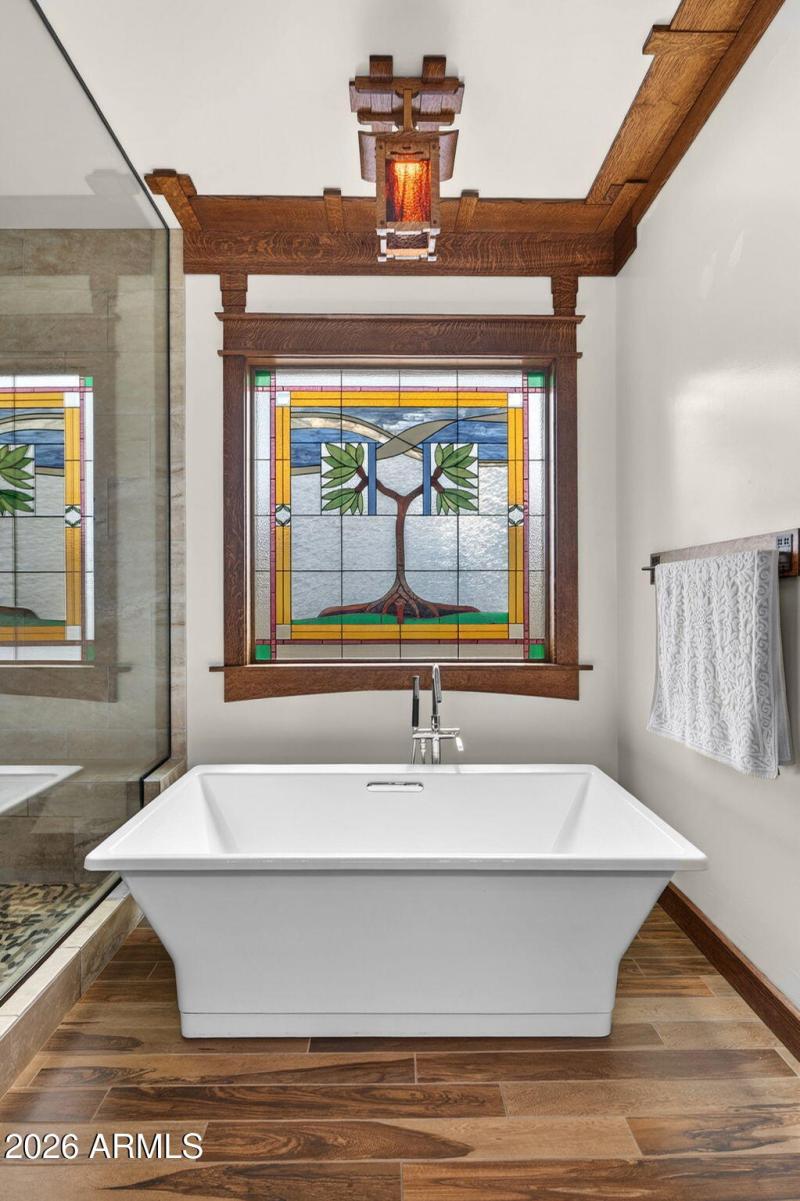 Soaking Tub & Stained Glass Charm