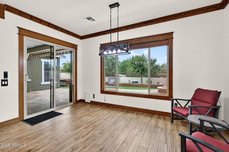 Dining Nook with Patio Views