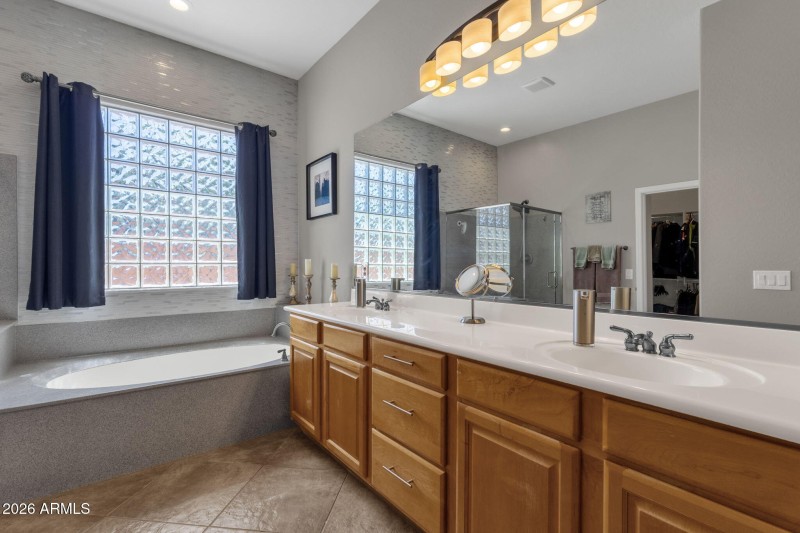 Primary Bathroom Dual Sinks