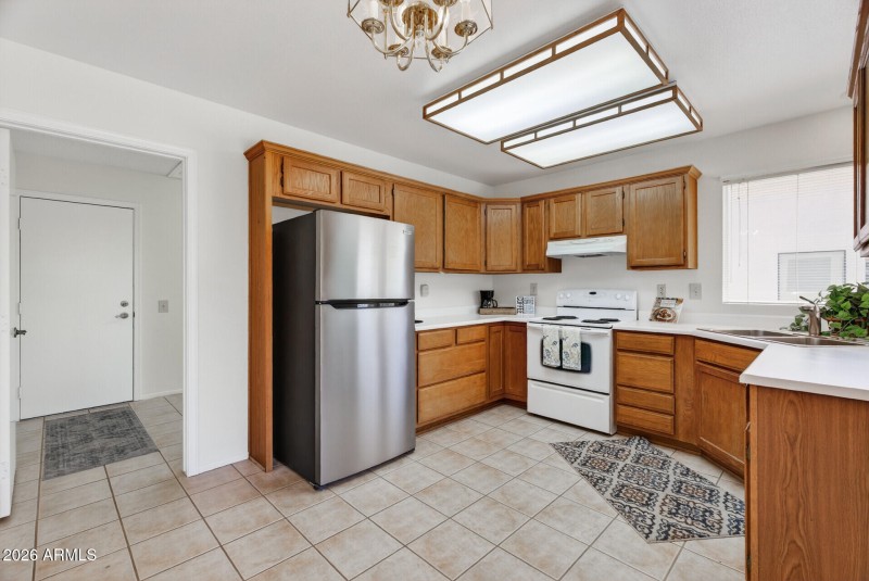 Kitchen toward utility room