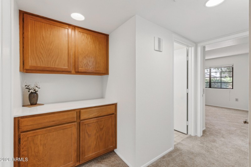 Linen Cabinet in hallway