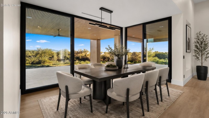 Virtually Staged Dining Room