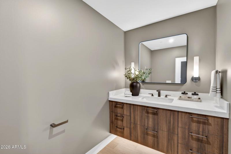 Upstairs Powder Bathroom