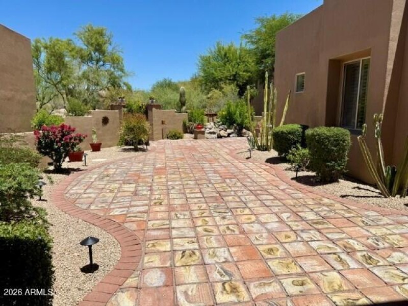 Spacious Gated Front Courtyard