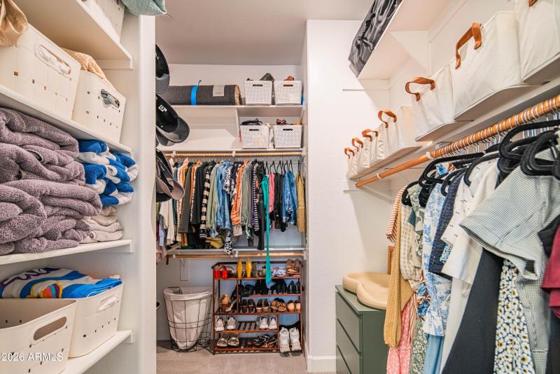 Large primary closet