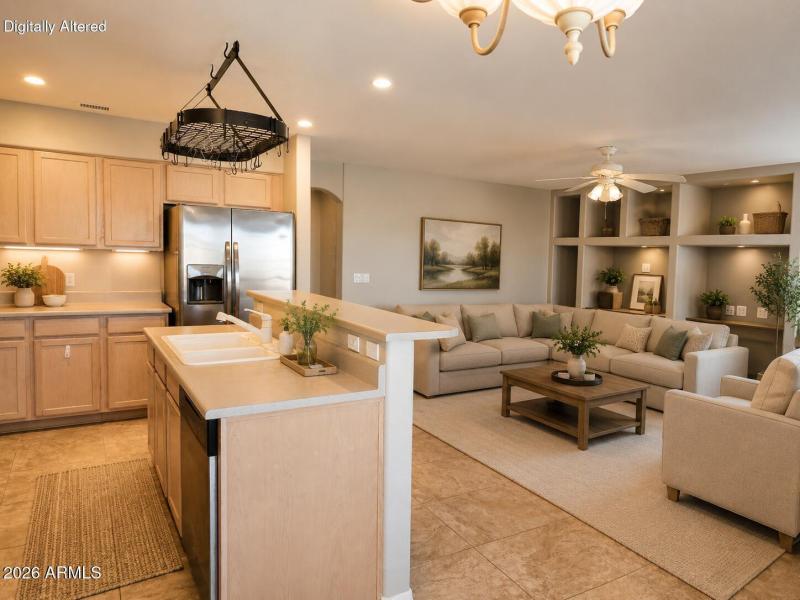 Living Room and Kitchen