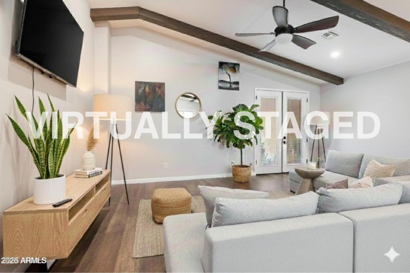 Virtually Staged Living Room