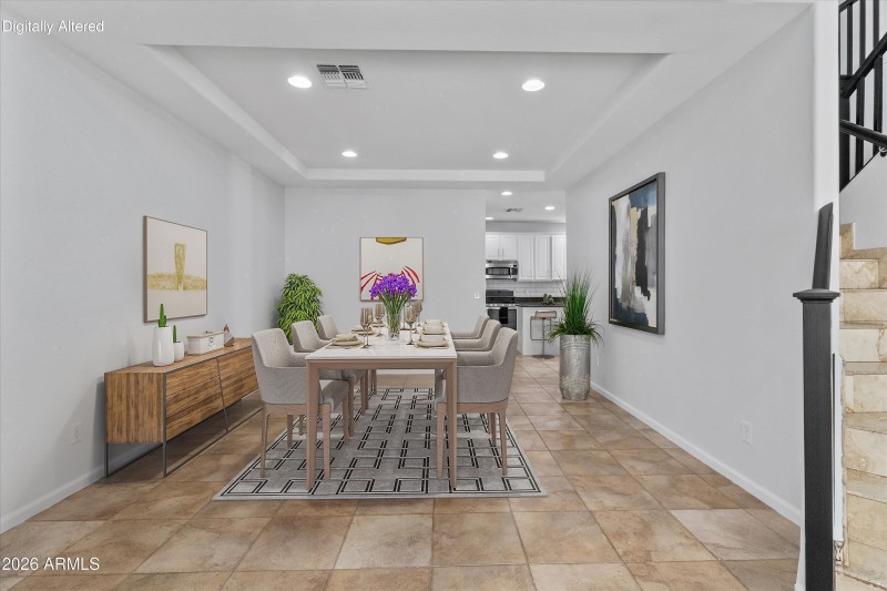 Virtual staging Formal dining room