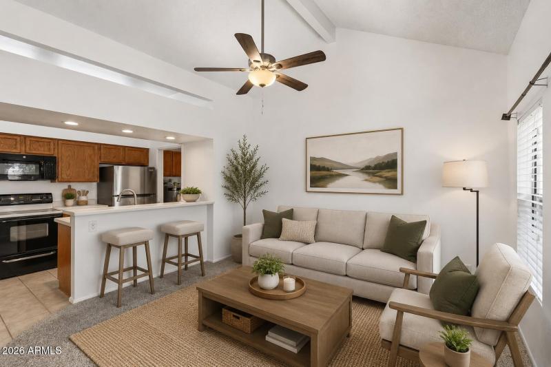 Living Area - Virtually Staged