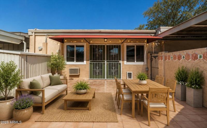Virtual Staged Rear Patio