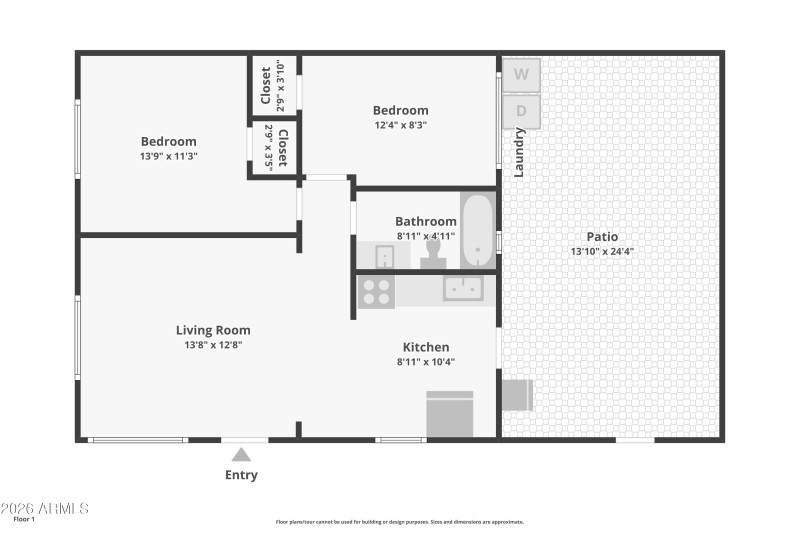 Unit #B - Floor Plan