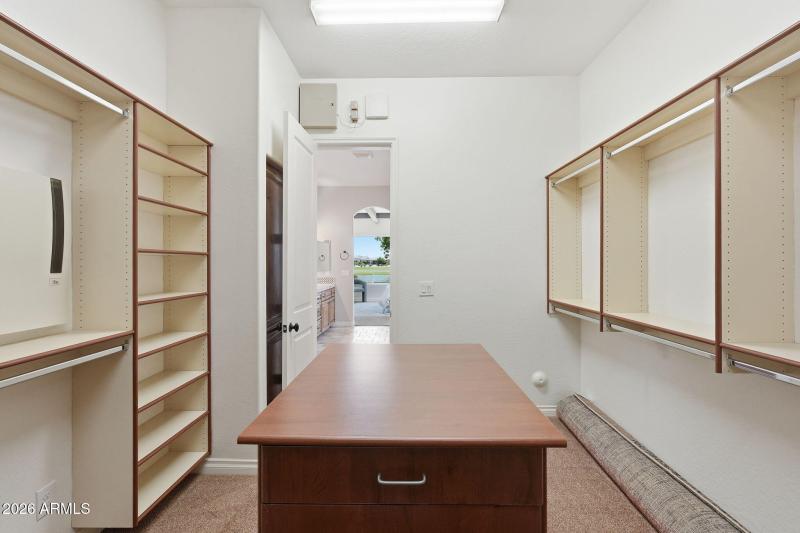 Primary closet