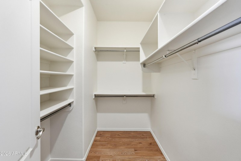 Master Bedroom walk in closet