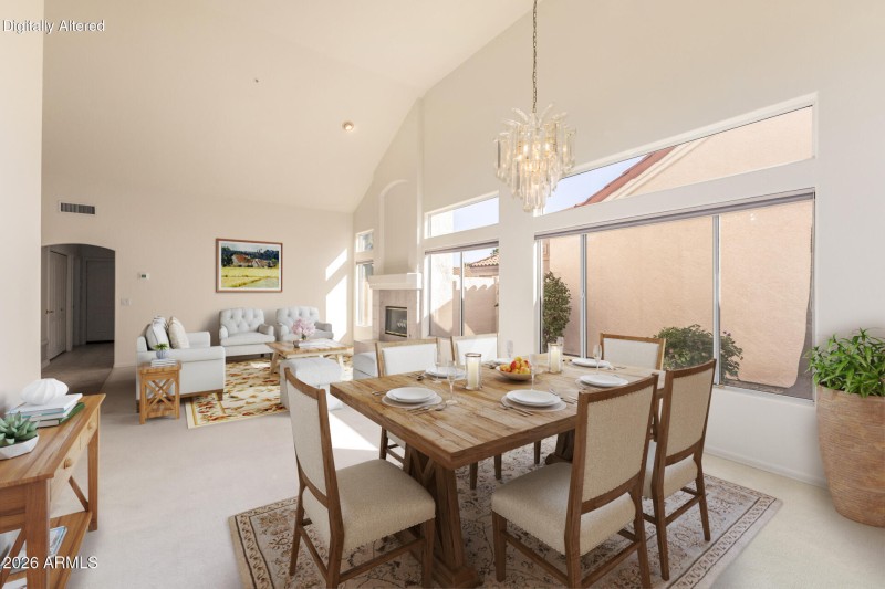 Living / Dining (Virtually Staged)
