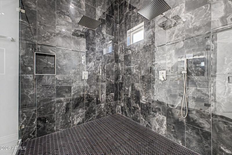 Master shower