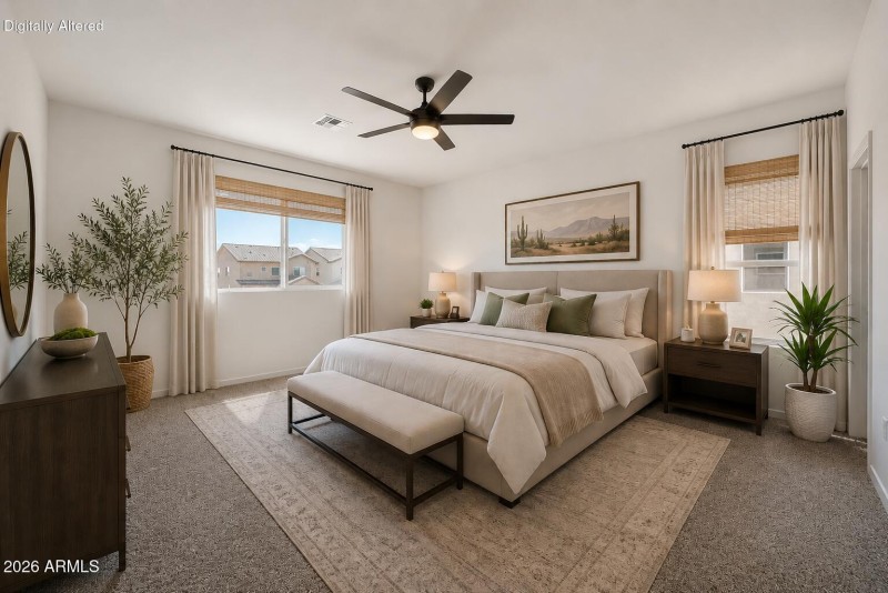 Primary Bedroom - Virtually Staged
