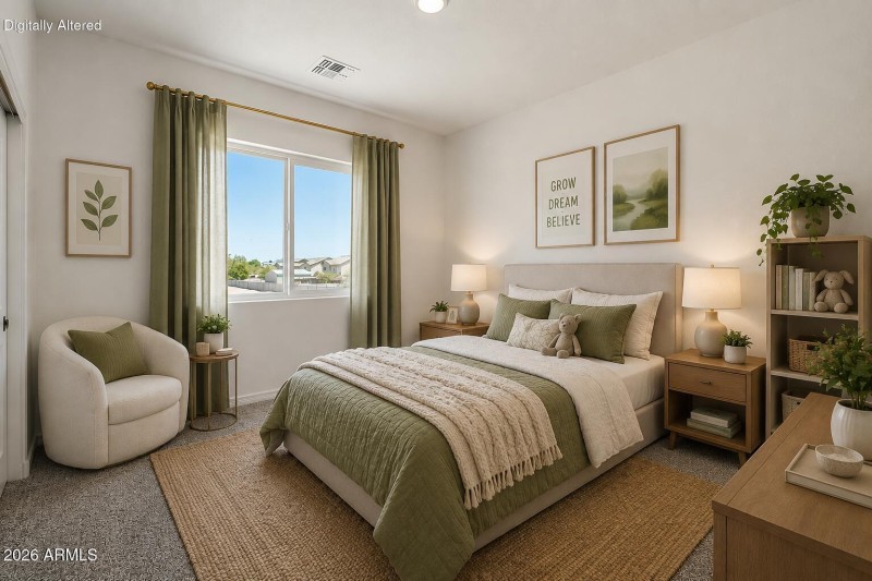 Guest Bedroom 1 - Virtually Staged