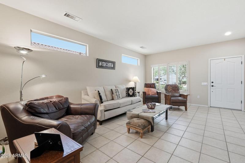 Welcoming, spacious living area