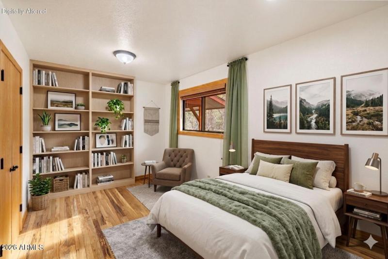 Virtually staged bedroom 2