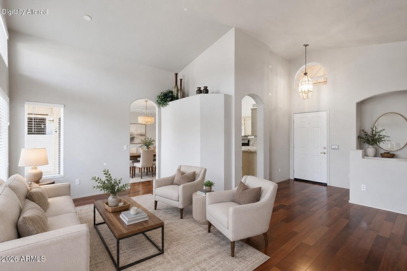 Entry and Living/Dining Rooms