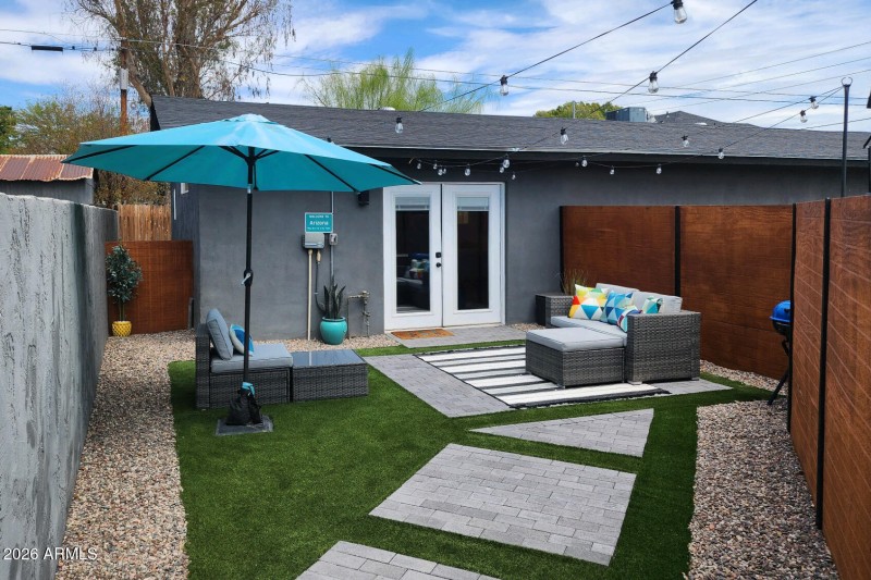 2nd Unit entrance with private courtyard