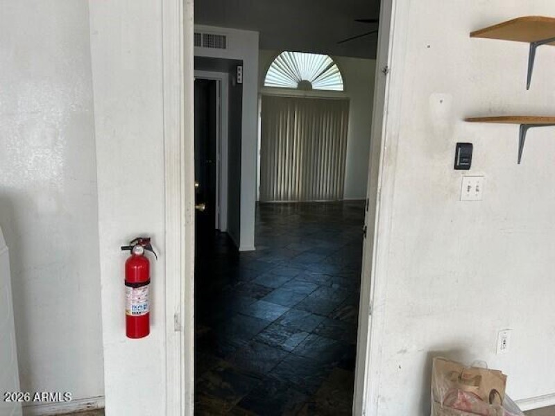 Garage to LV Rm area