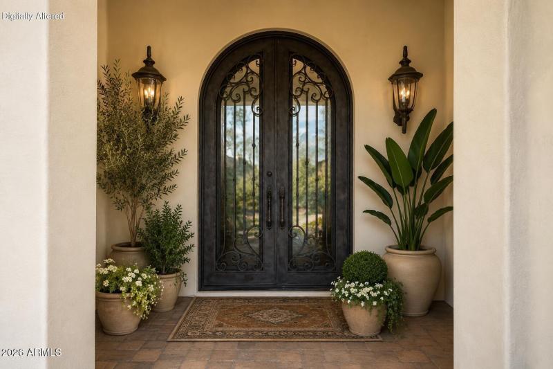 Virtually Staged Front Door