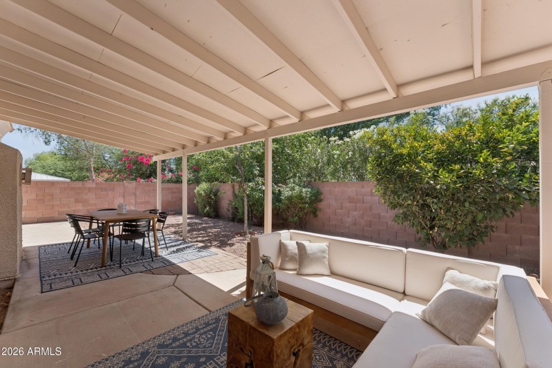 Back patio