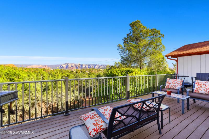 Deck with Red Rock View