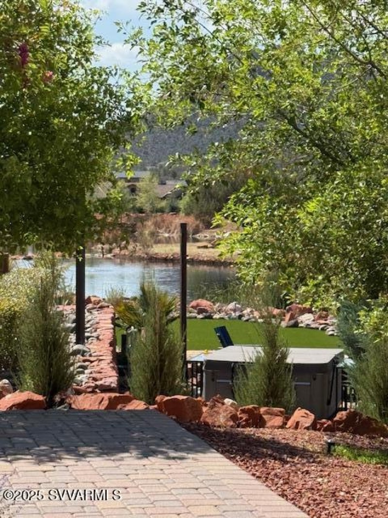 Pond views from back patio