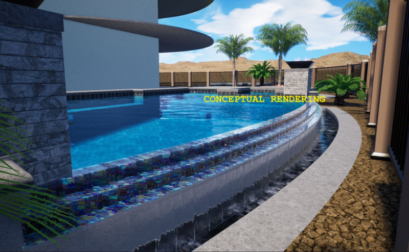Conceptual Pool/Spa Rendering #3