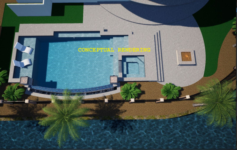 Conceptual Pool/Spa Rendering #4