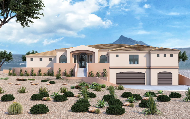 COLOR RENDERING OF A CONCEPTUAL HOME