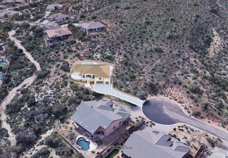 AERIAL WITH CONCEPTUAL HOME