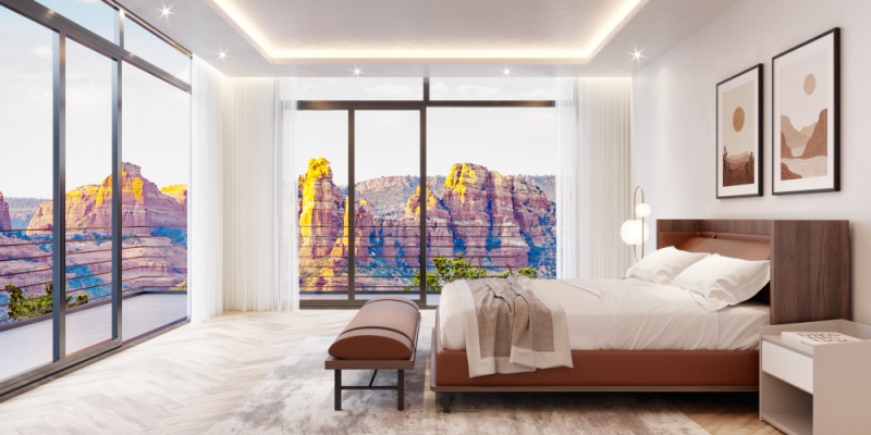 85 Hilltop Rendering Primary Bedroom