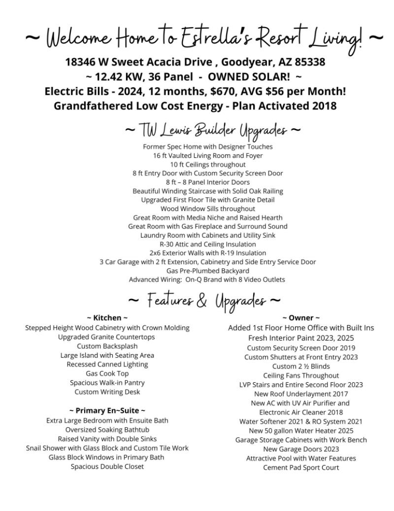 Features & Upgrades 18346 Sweet Acacia